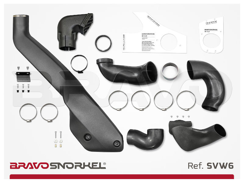 Bravo Snorkel Schnorchel für VW T5 / T6.1 / T6 SingleTurbo 2.0 TDI