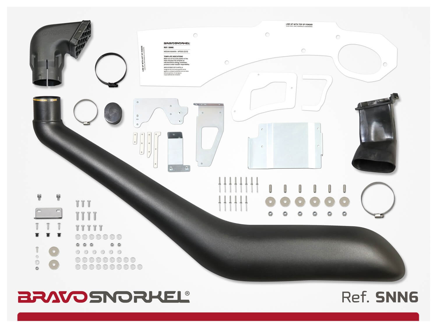Ansaugschnorchel für Nissan Navara / Pathfinder D23 / NP300 (2016 -) - Bravo Snorkel