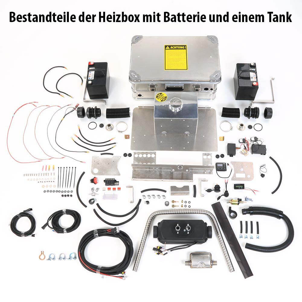 Mobile Standheizung / Dachzeltheizung Autoterm Air 2D mit Alubox