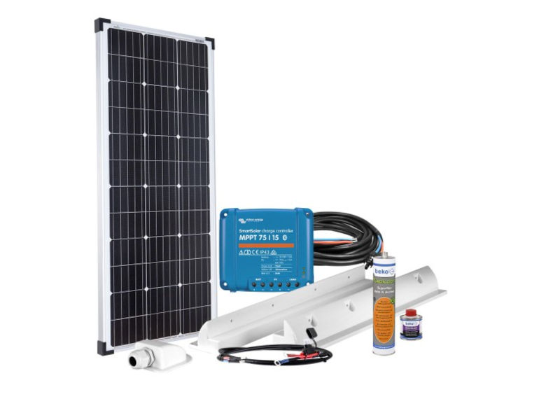 100 W Solar Komplett Set MPPT 12V für Wohnmobil
