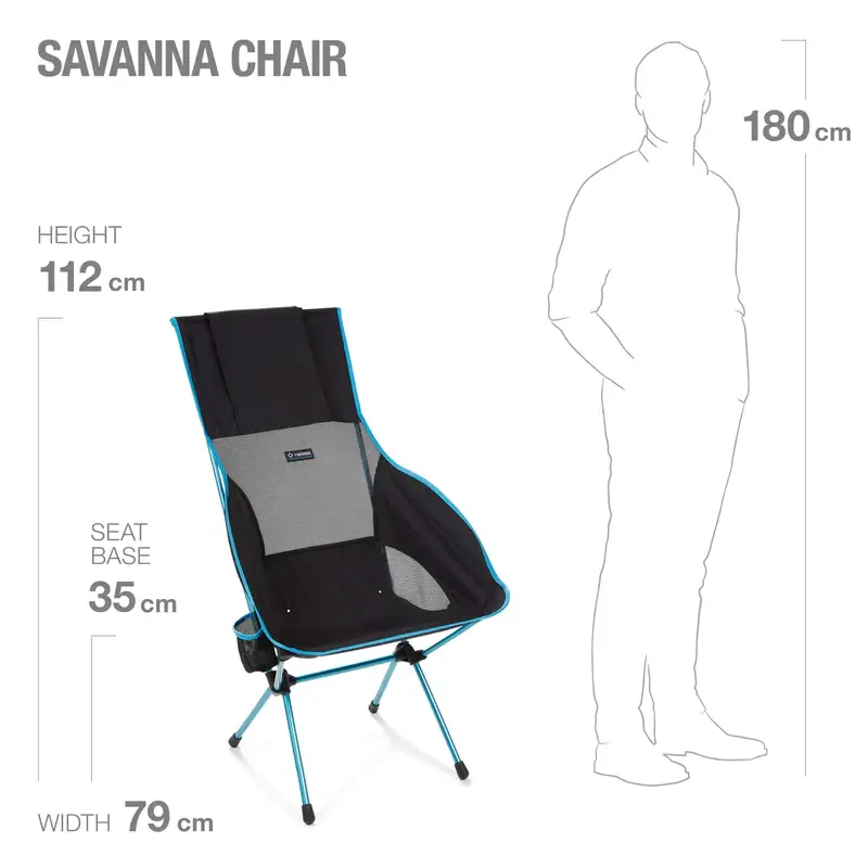 Helinox Stuhl Savanna Chair schwarz Campingstuhl