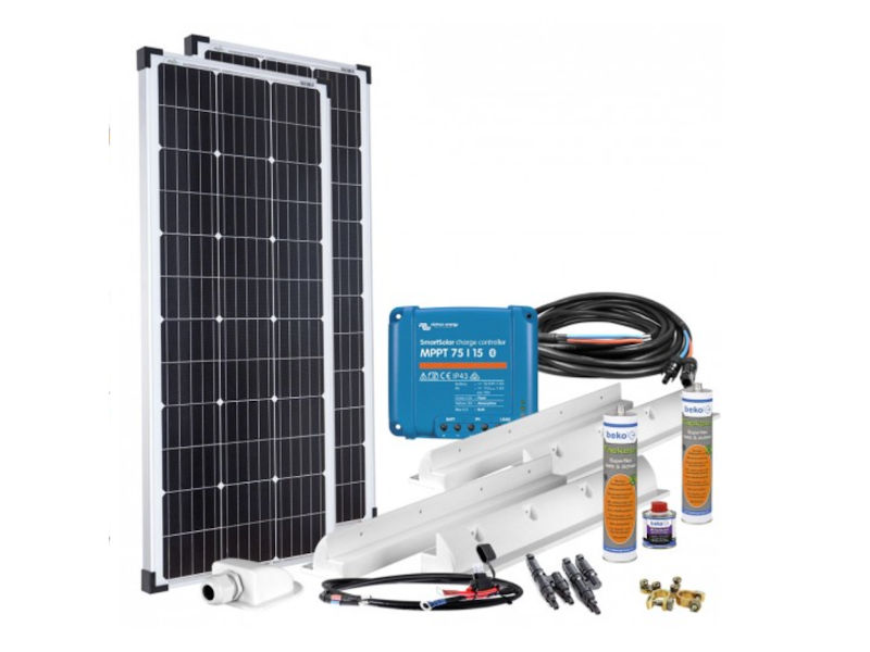 200 W Solar Komplett Set MPPT 12V für Wohnmobil Solaranlage Offgridtec  mPremium+ L
