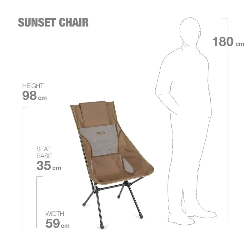 Helinox Stuhl Sunset Chair COYOTE TAN - Campingstuhl inkl. Packtasche